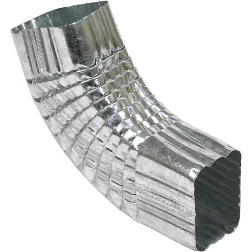 Amerimax 2 x 3 In. Galvanized Galvanized Side Downspout Elbow